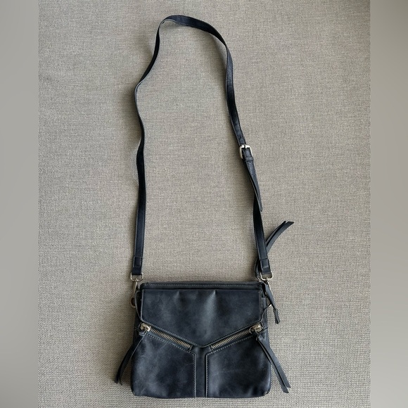 Francesca's Collections Handbags - Francesca’s Navy Leather Crossbody Bag